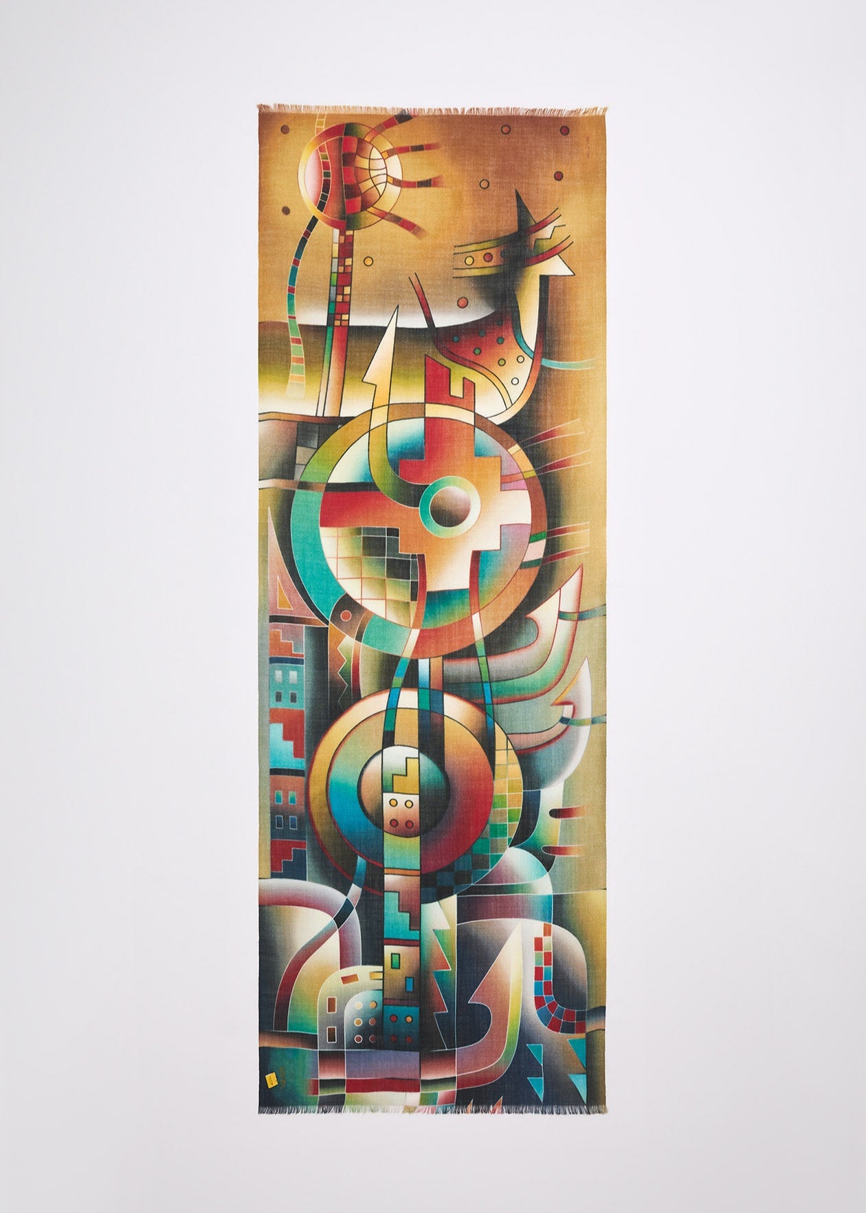 "Luna Llena me cubre de Energía" Shawl De Baby Alpaca & Seda