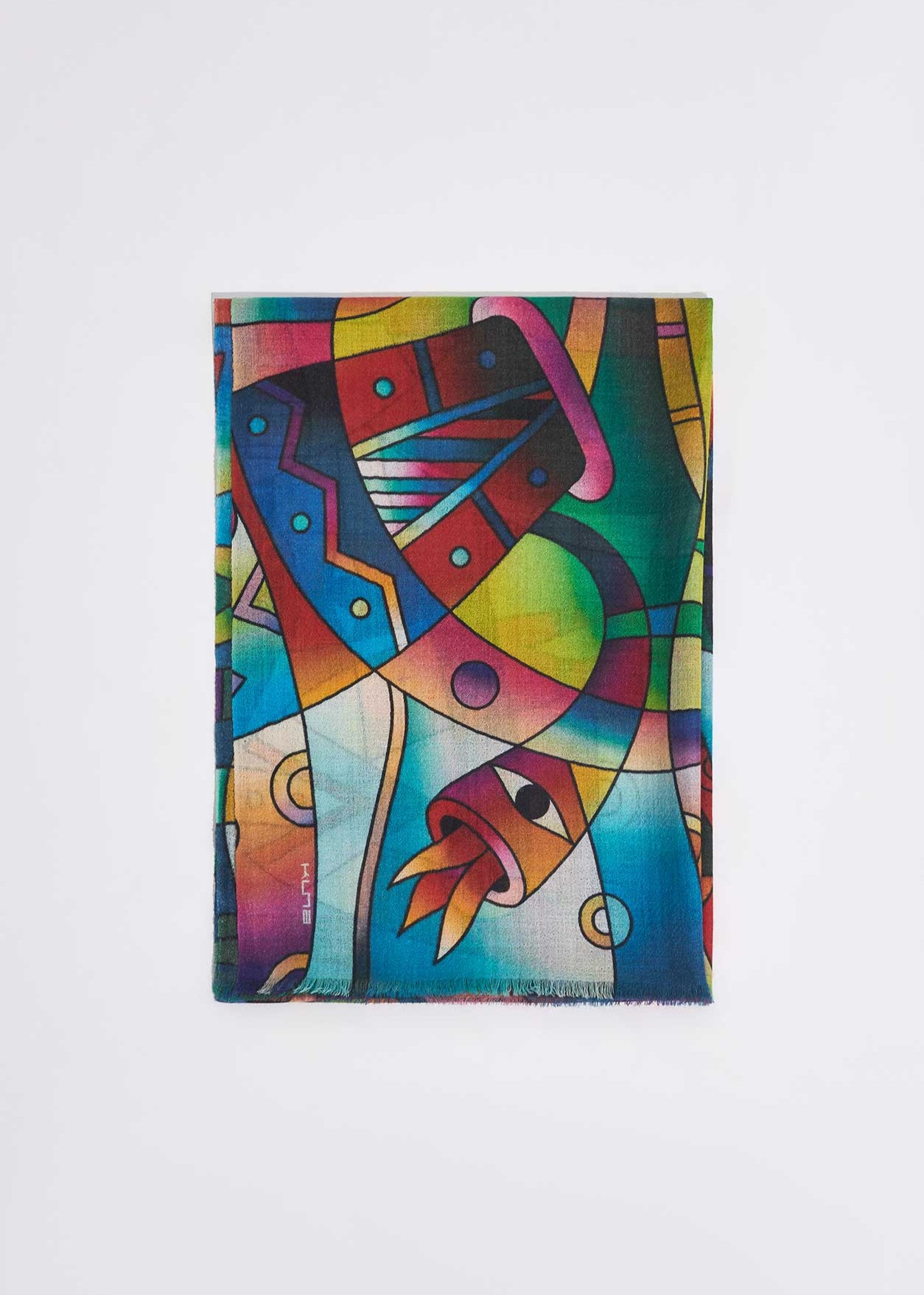 "Danza De Los Peces Al Yacumama II" Shawl De Baby Alpaca & Seda