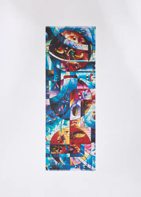 "The Spirit of the Earth's Abundance I" Baby Alpaca & Silk Shawl