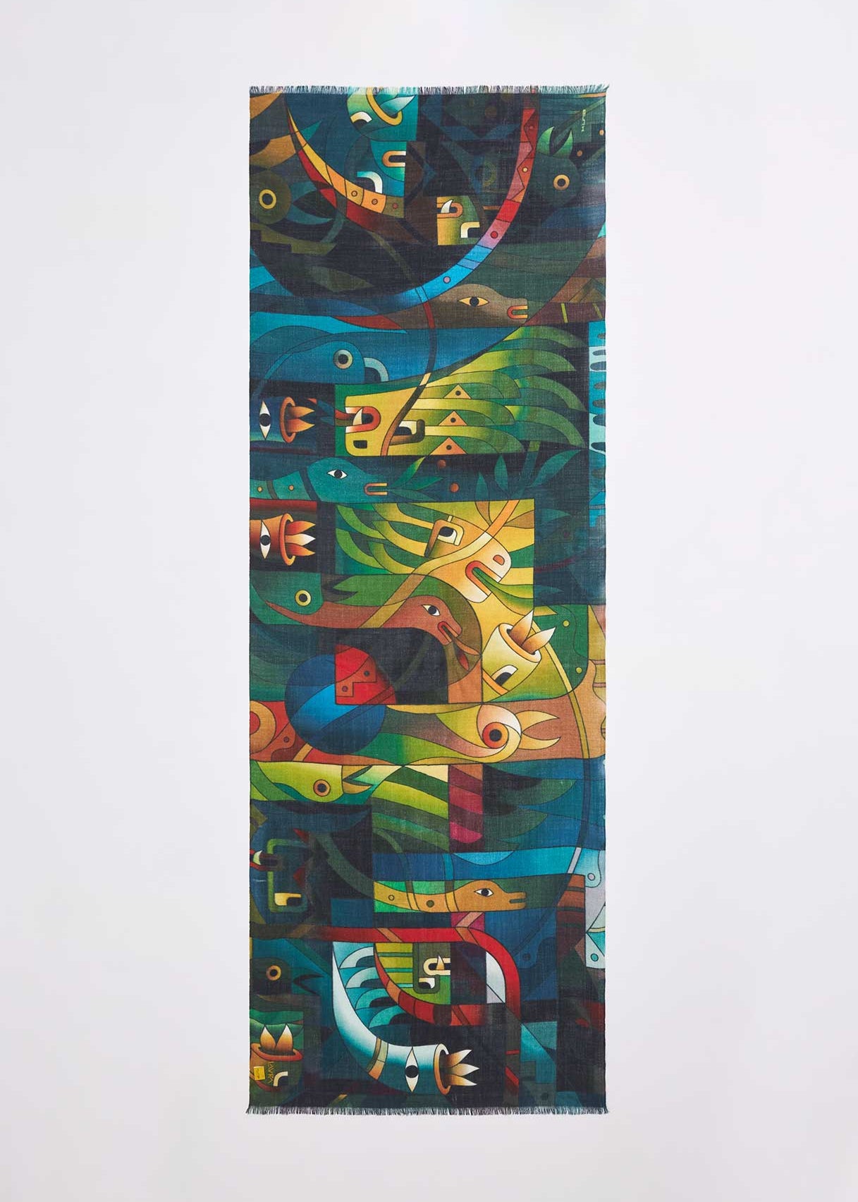 "A Home for the Heart XI" Baby Alpaca & Silk Shawl