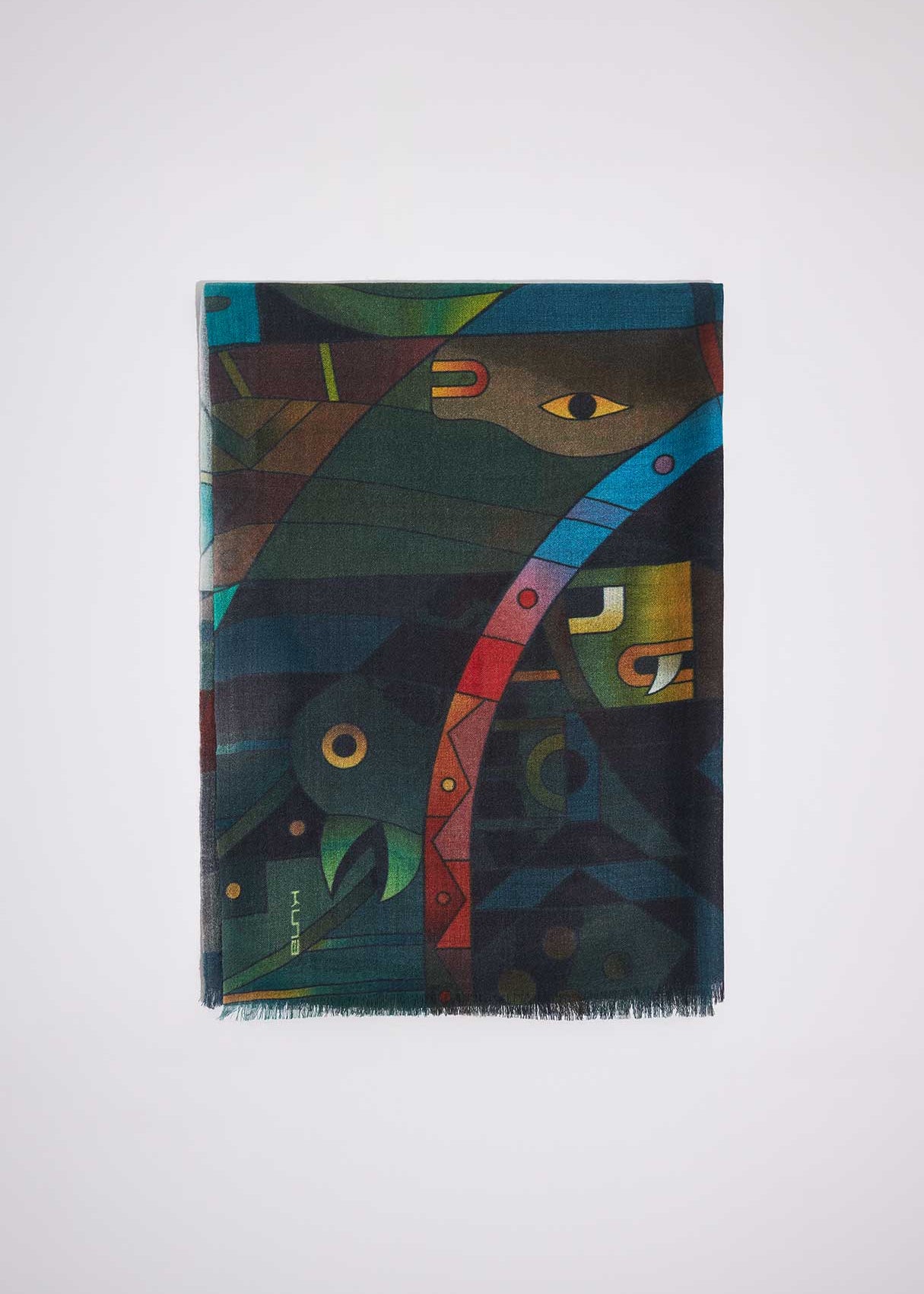 "A Home for the Heart XI" Baby Alpaca & Silk Shawl