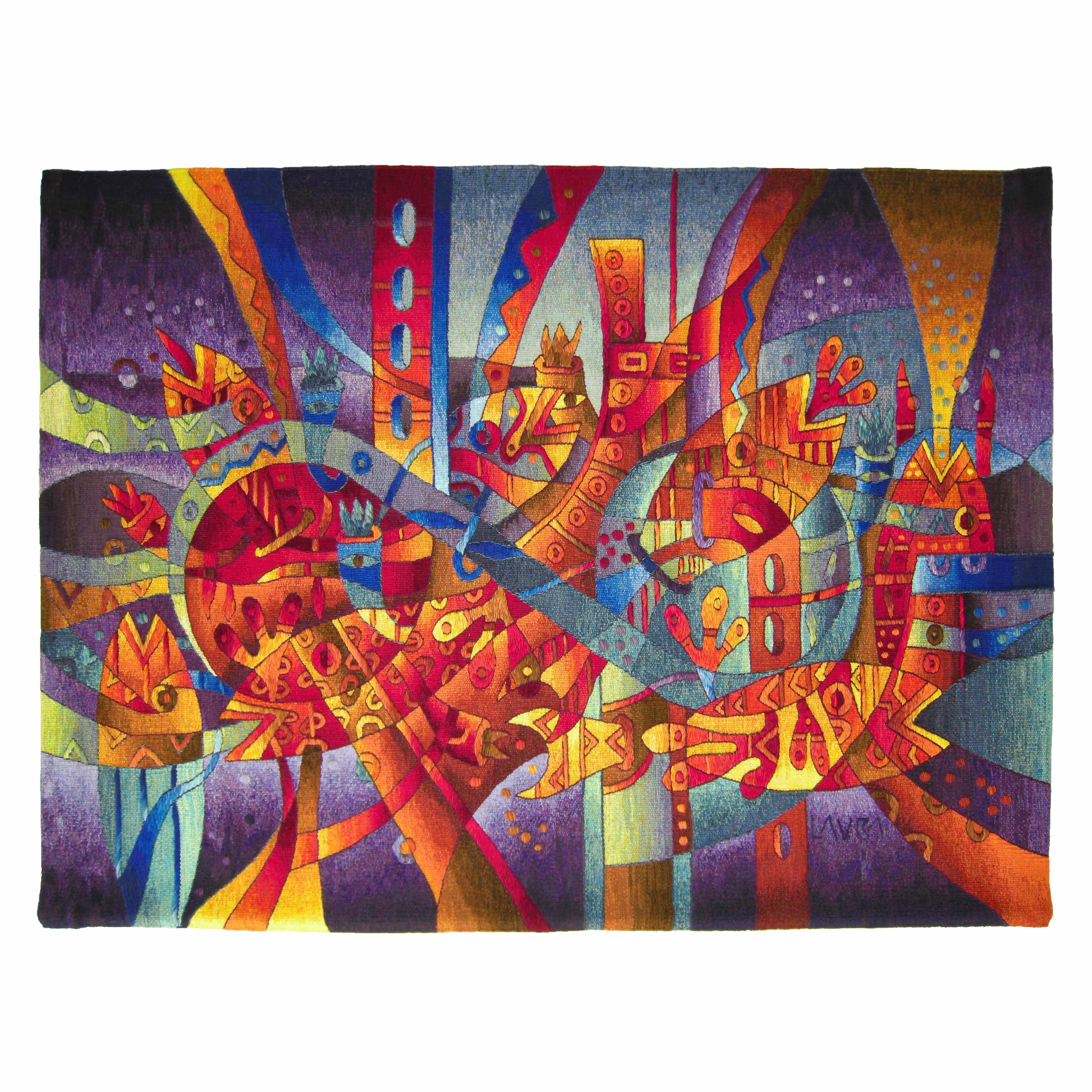 Fish Dance to Yacumama II <br>47 x 66"