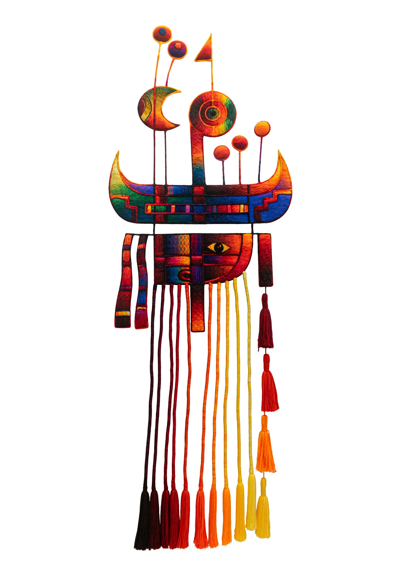 Priest of the Sun and the Moon - Textile Sculpture