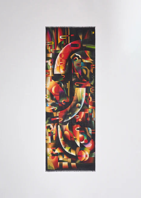 "An Internal Sea of Light" Baby Alpaca & Silk Shawl