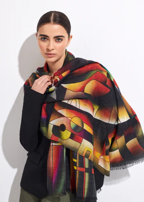 "An Internal Sea of Light" Baby Alpaca & Silk Shawl