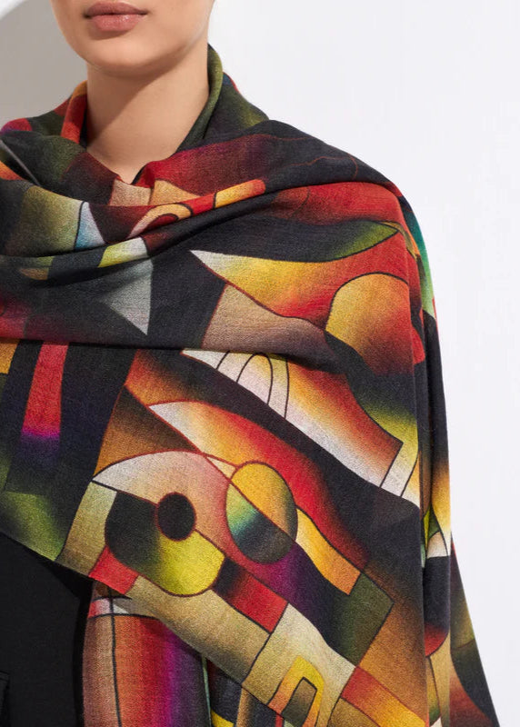 "An Internal Sea of Light" Baby Alpaca & Silk Shawl