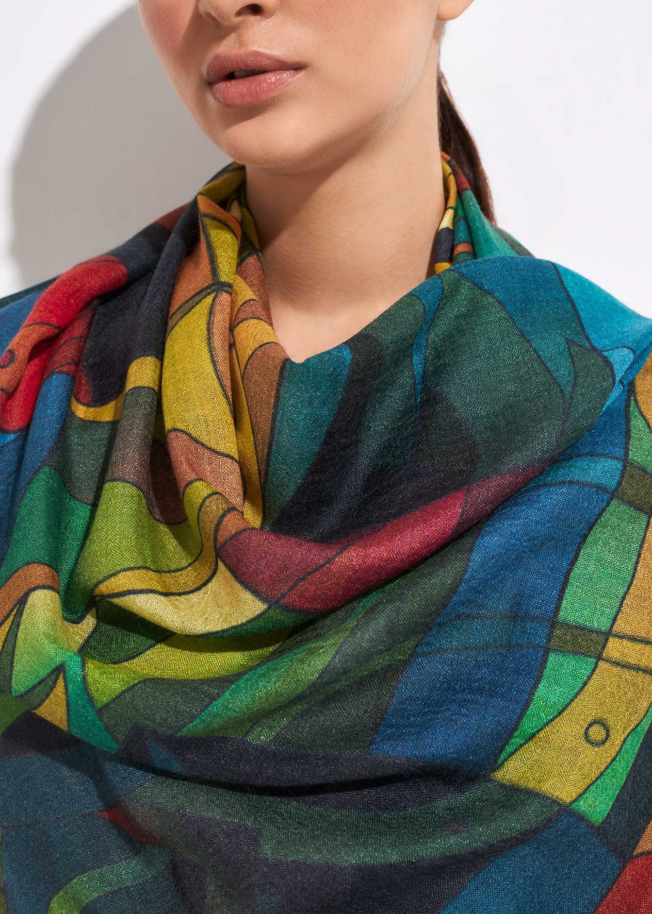 "A Home for the Heart XI" Baby Alpaca & Silk Shawl