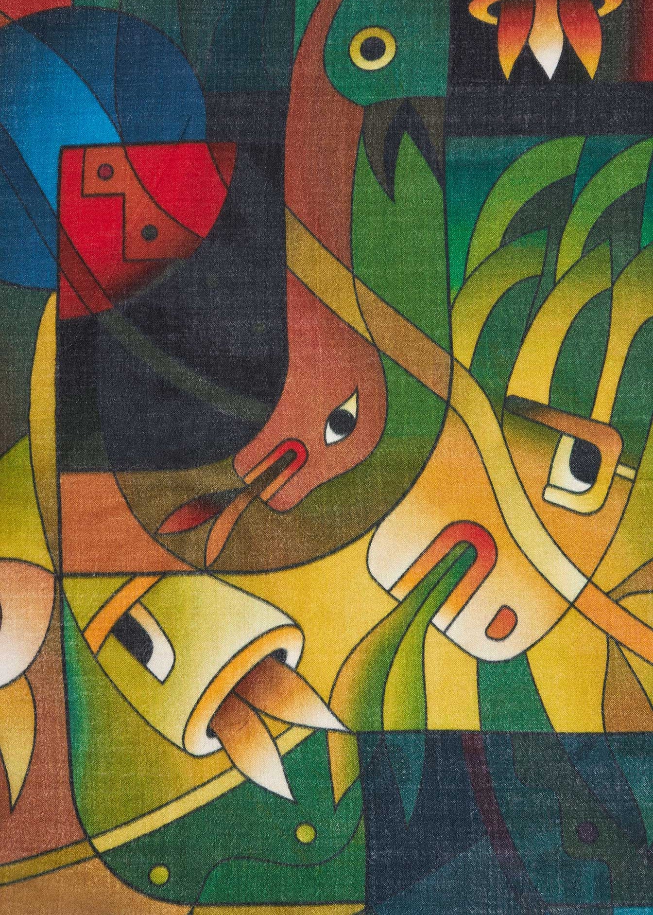 "A Home for the Heart XI" Baby Alpaca & Silk Shawl