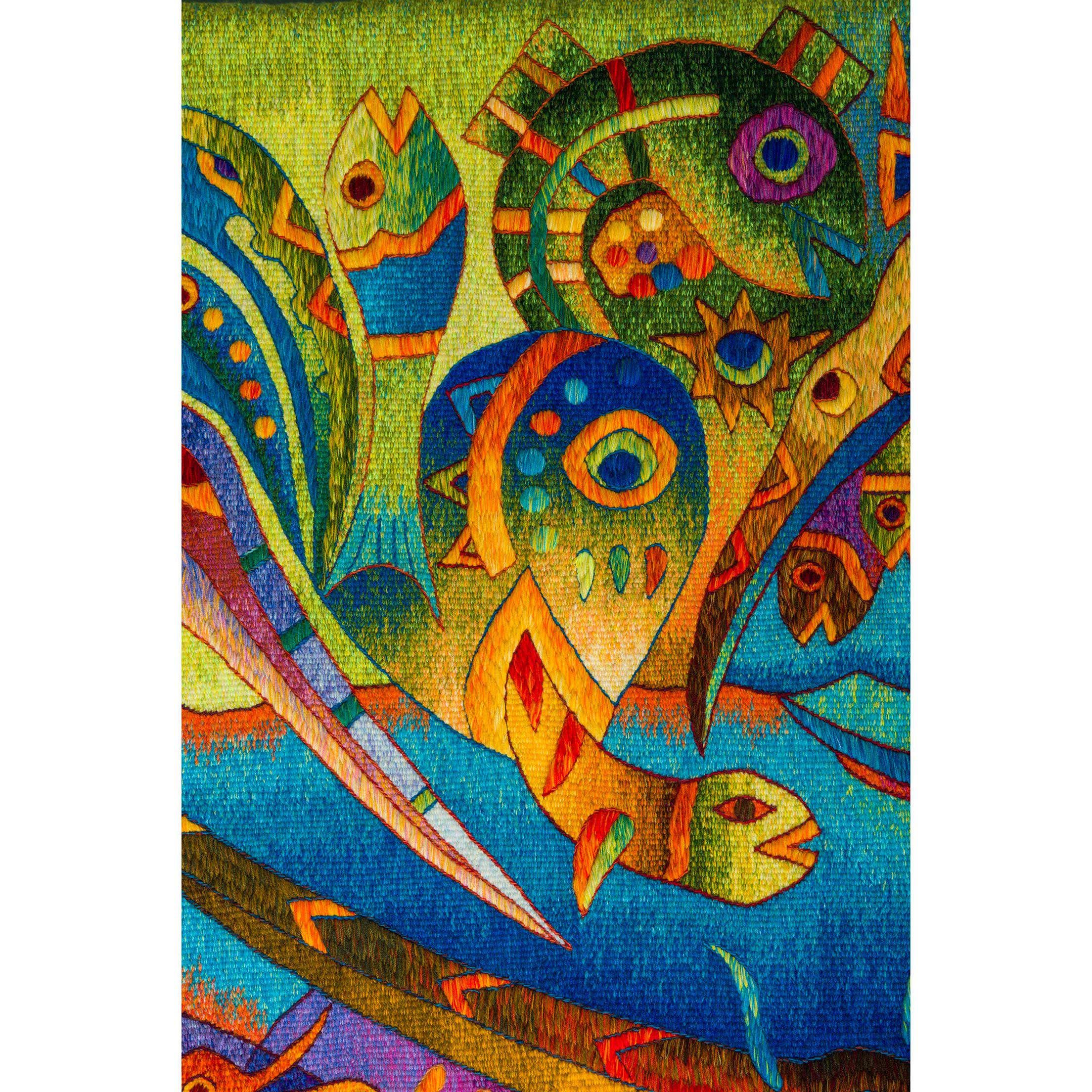 Five Manta Ray Fish <br>39 x 62"