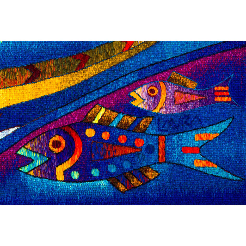 Five Manta Ray Fish <br>39 x 62"