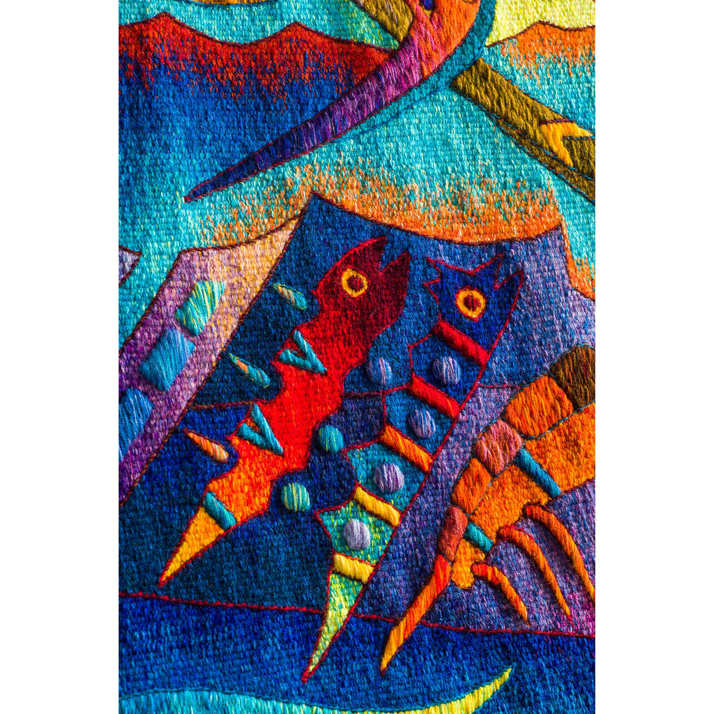 Five Manta Ray Fish <br>39 x 62"