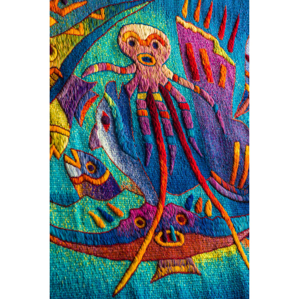 Five Manta Ray Fish <br>39 x 62"