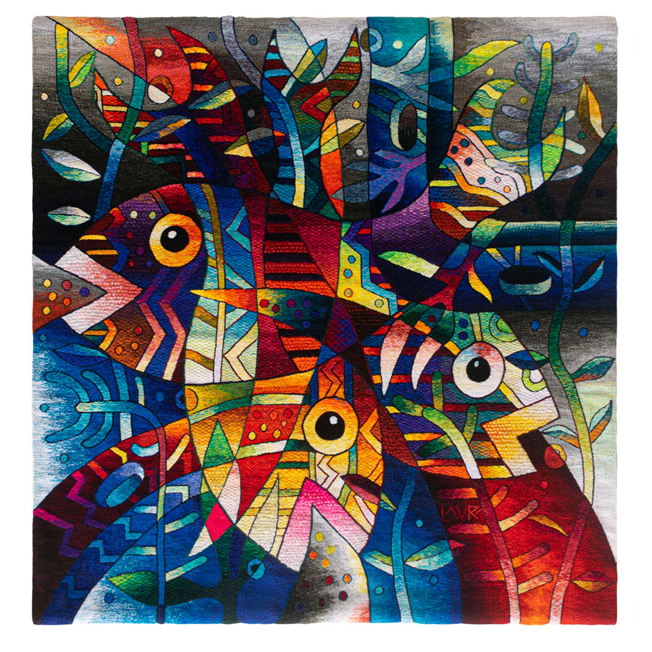 Major Encounter in the Water<br>48 x 46"