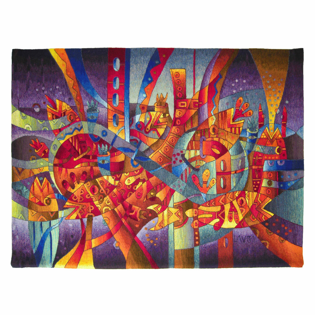 Fish Dance to Yacumama II 47 x 66"