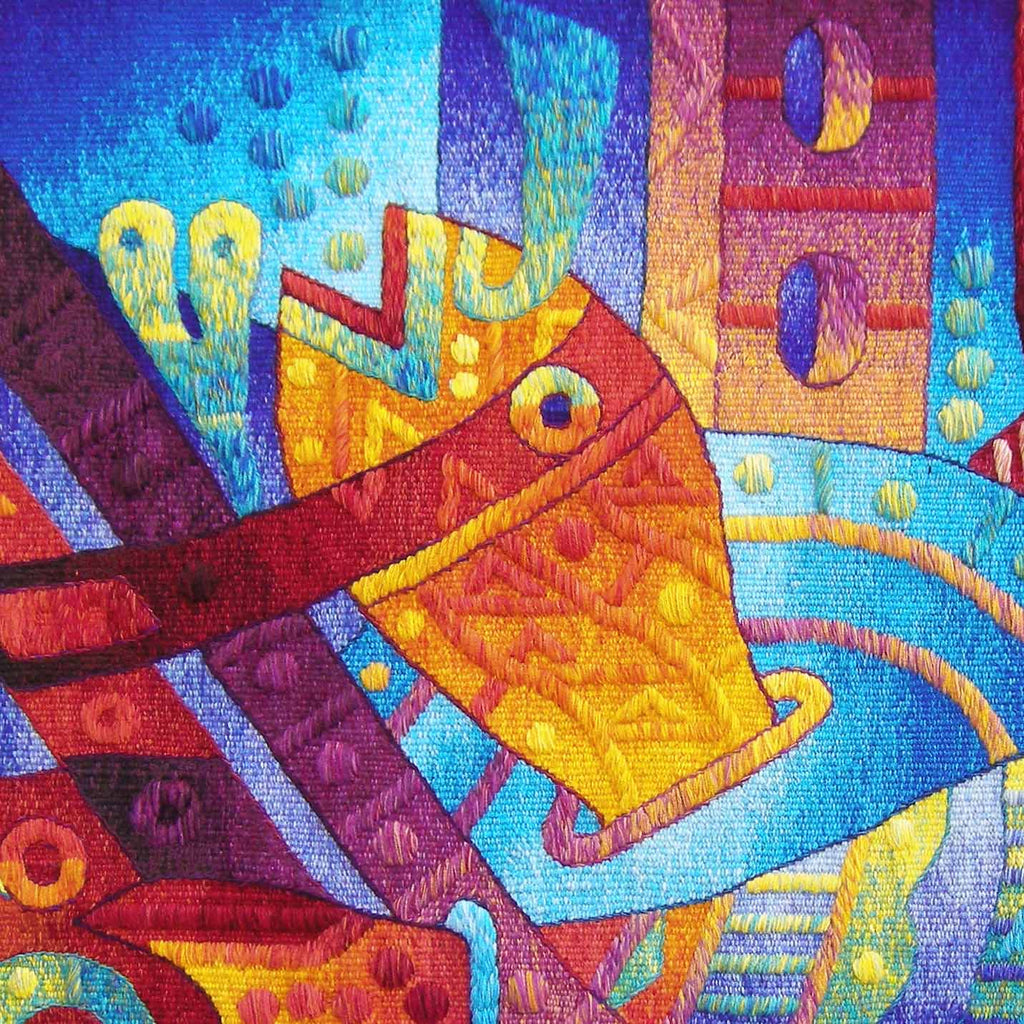 Alegria en la Fiesta Mayor del Agua <br>47 x 47"