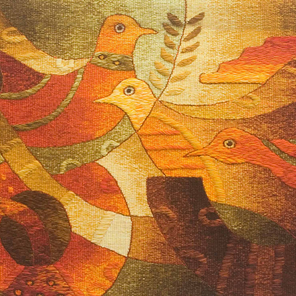 Four Birds Towards the Sun <br>23 x 49"