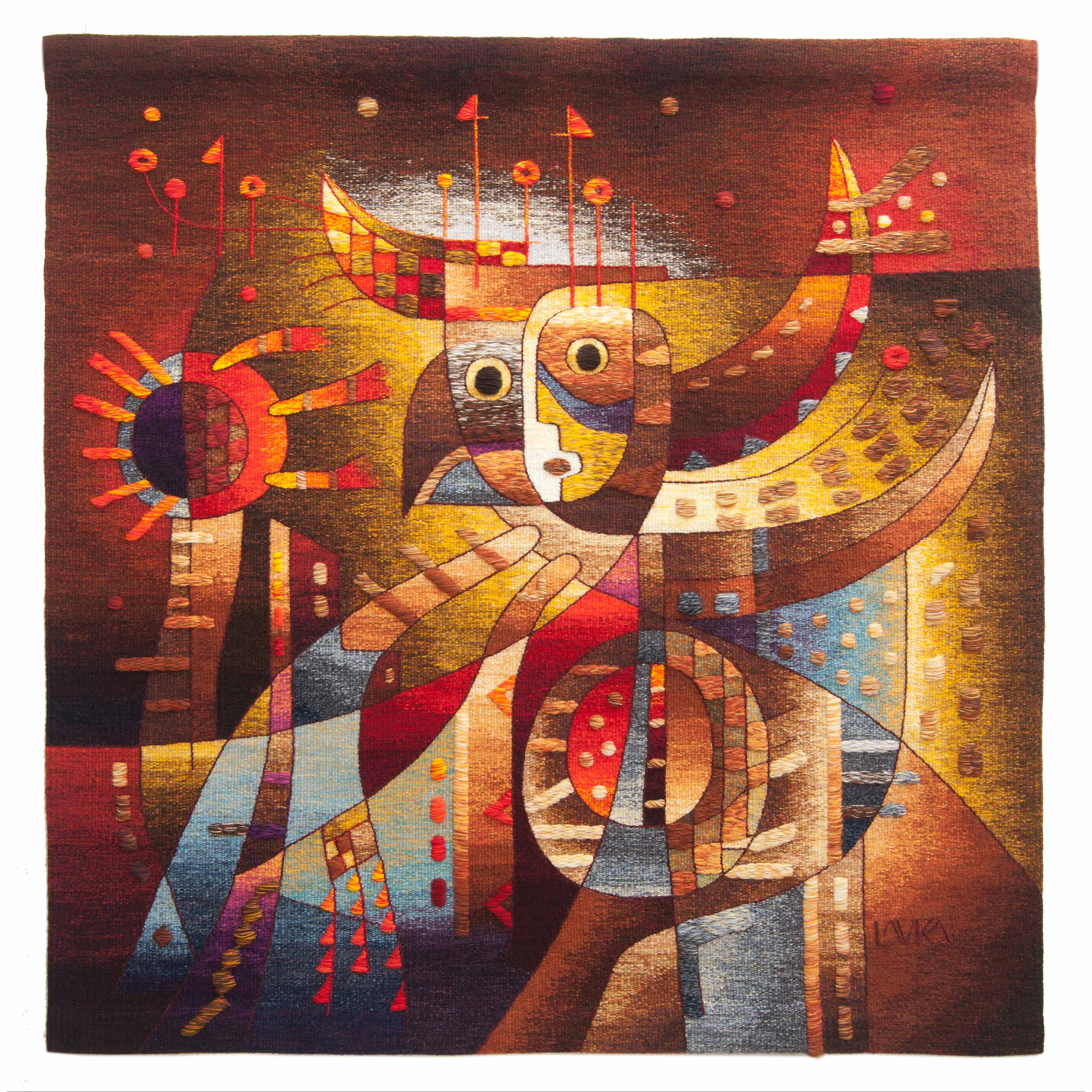 Flying Over Fertile Land <br>47 x 47"