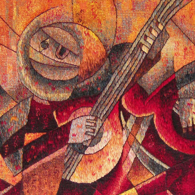 Musicians at Harvest Feast <br>39 x 47"
