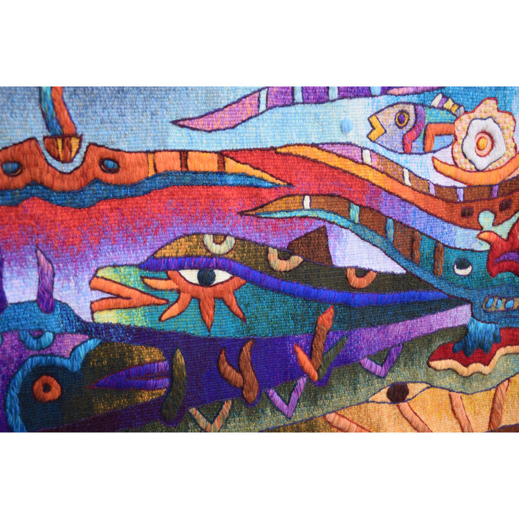 Nine Manta Ray Fish <br>39 x 57"