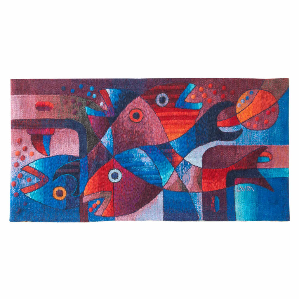 Fish Family 19 x 39"