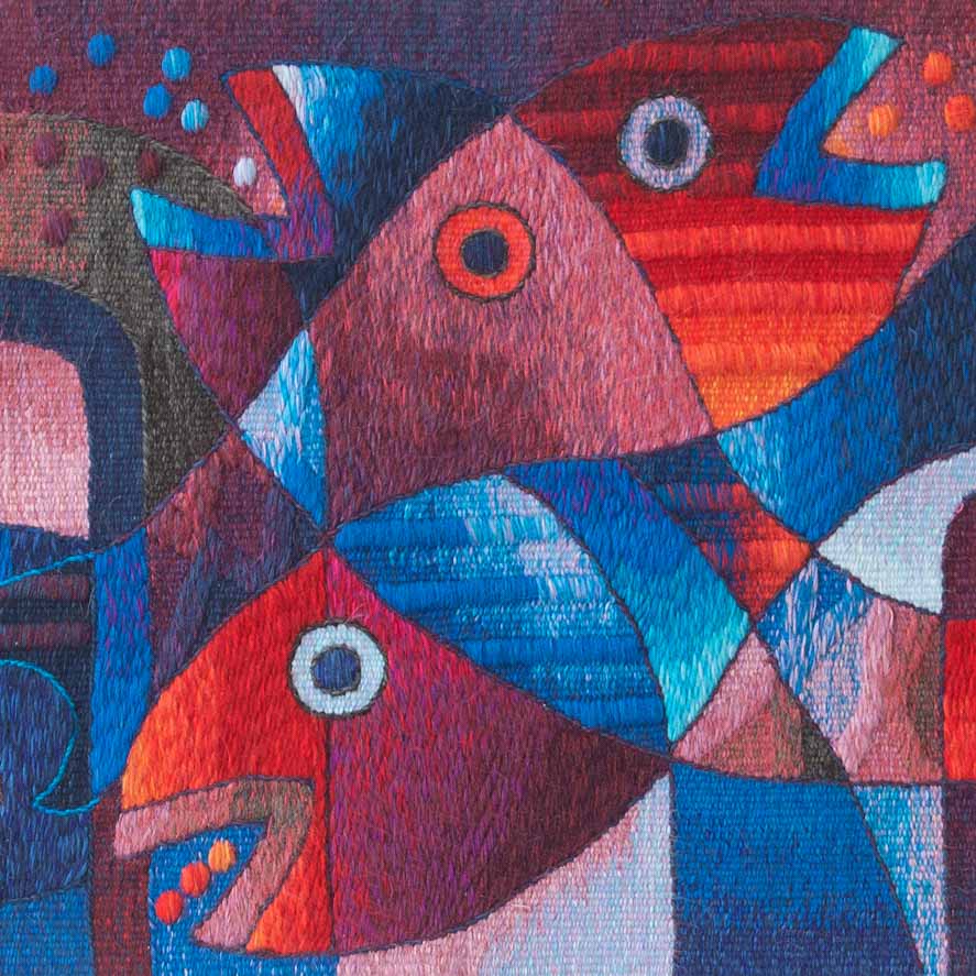 Fish Family <br>19 x 39"