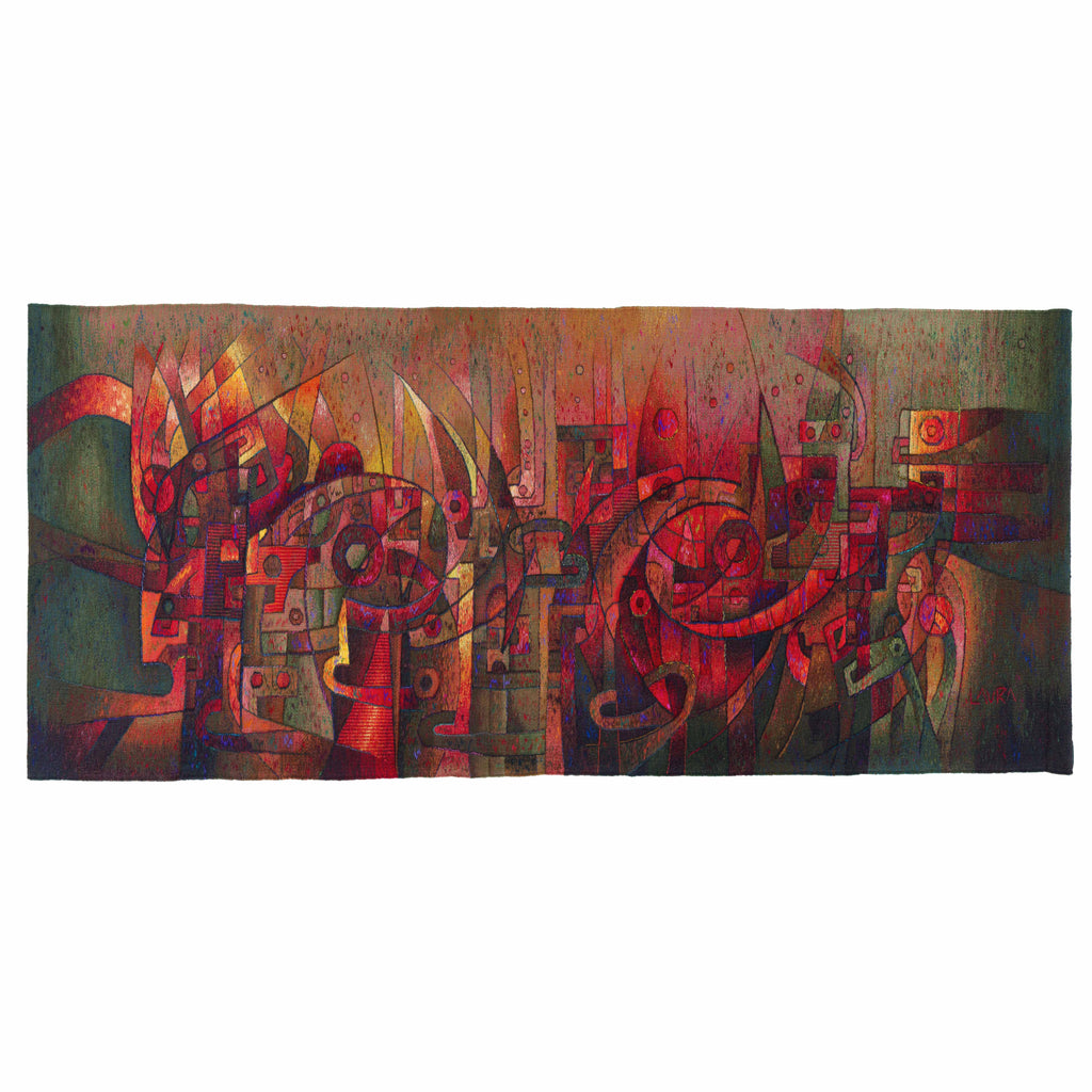 Dance of the Fire Gods <br>39 x 114"