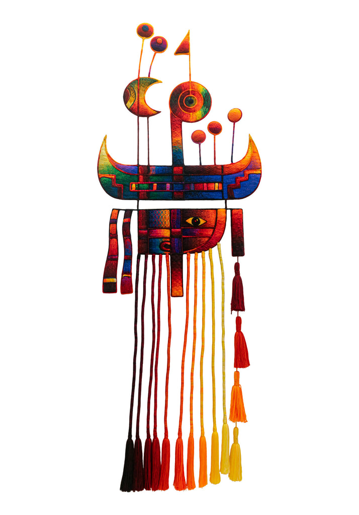 Priest of the Sun and the Moon - Textile Sculpture