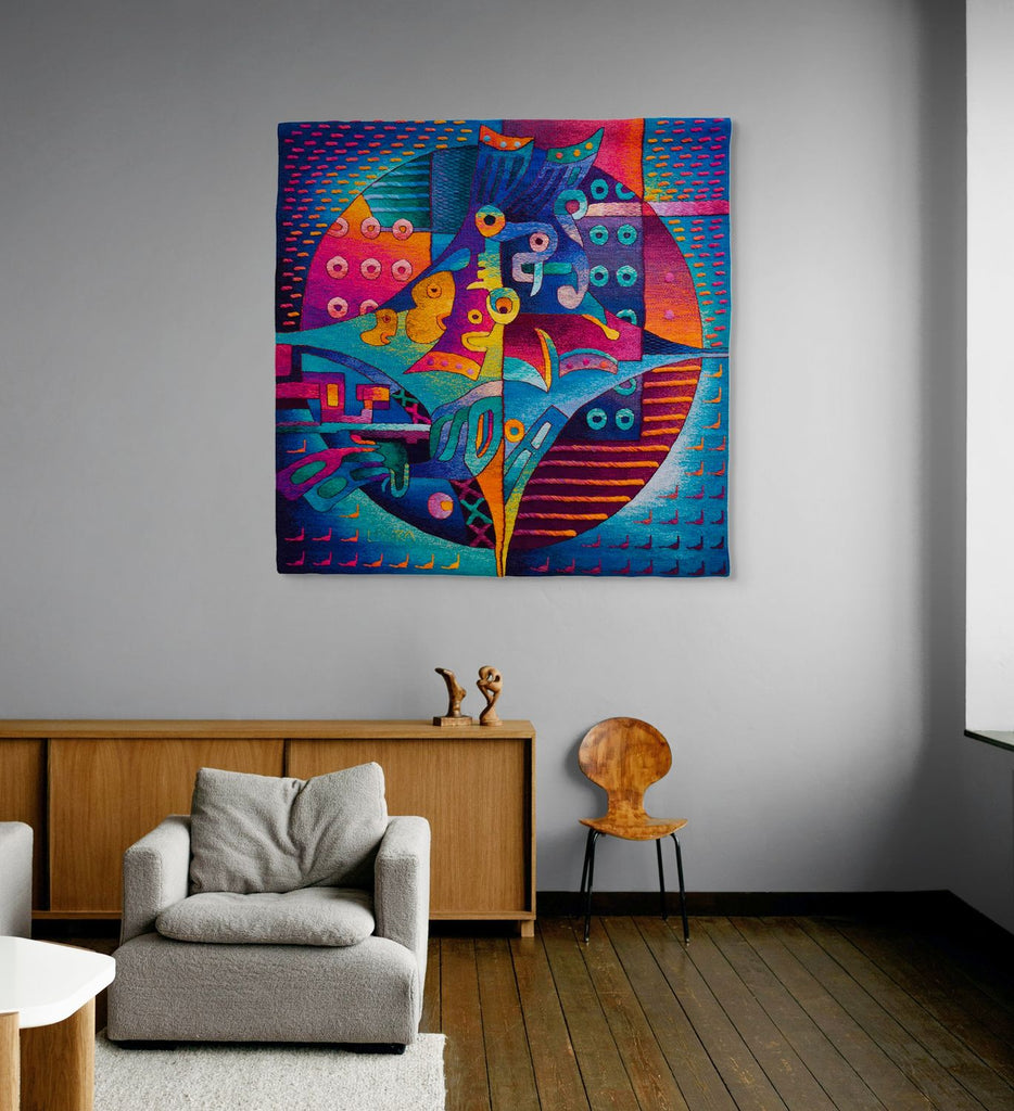 Towards The Cosmic Balance <br>47 x 47″